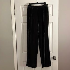 Rich olive green velvet pants